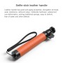 Original Xiaomi Youpin SEABIRD Retractable Leather Handle Aviation Aluminum Alloy 4K Sports Camera Selfie Stick with Rubber Hand Strap(Green)