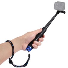 Puluz Handheld Extendable Pole Monopod для GoPro Hero10 Black /Hero9 Black /Hero8 Black /Hero7 /6/5, DJI Osmo Action, Xiaoyi и другие камеры боевиков, длина: 19-49 см.