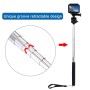 PULUZ Extendable Handheld Selfie Monopod for GoPro Hero11 Black / HERO10 Black / HERO9 Black /HERO8 / HERO7 /6 /5 /5 Session /4 Session /4 /3+ /3 /2 /1, Insta360 ONE R, DJI Osmo Action and Other Action Cameras, Length: 22.5-80cm
