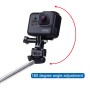Puluz Extendable Handheld Selfie Monopod для GoPro Hero11 Black /Hero10 Black /Hero9 Black /Hero8 /Hero7 /6/5/5 Session /4 Session /4/3+ /3/2/1, Insta360 One R, DJI Osmo Action и другие Камеры действия, длина: 22,5-80 см.