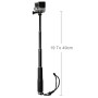 Handheld 49cm Extendable Pole Monopod with Screw for GoPro Hero11 Black / HERO10 Black / HERO9 Black /HERO8 / HERO7 /6 /5 /5 Session /4 Session /4 /3+ /3 /2 /1, Insta360 ONE R, DJI Osmo Action and Other Action Cameras(Silver)