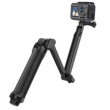 3-vägs monopod + stativ + grepp super bärbar magisk montering selfie stick för GoPro Hero11 svart /hero9 svart /hero8 svart /hero7 /6/5/5 session /4 session /4/3 + /3/2 /1, Insta360 en R, DJI Osmo Action och annan actionkamera, förlängningslängd: 20-62 cm