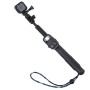 TMC 19-39 pouces Smart Pole extensible monopode à selfie à main avec longe pour la session GoPro Hero4 / 4/3 + / 3/2/1, Caméra Xiaoyi (noir)