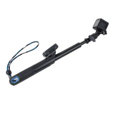 TMC 19-39英寸智能杆可扩展的手持式自拍单脚架，带挂绳，用于gopro Hero4 session /4/3+ /3+ /3 /2/1，xiaoyi摄像头（蓝色）