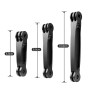 3 in 1 Joint Aluminum Extension Arm Grip Extenter for GoPro Hero11 Black / HERO10 Black / HERO9 Black /HERO8 / HERO7 /6 /5 /5 Session /4 Session /4 /3+ /3 /2 /1, Insta360 ONE R, DJI Osmo Action and Other Action Cameras