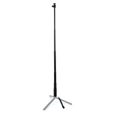 Handheld gimbal aluminium ston przedłużający pręt selfie selfie z głowicą kulową, długość: 30-90 cm (czarny)