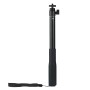 Handheld Gimbal Alumin Alloy Extension Rod Tube Selfie ჯოხი ბურთის თავით, სიგრძე: 30-90 სმ (შავი)