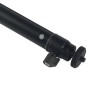 Tubo de varilla de extensión de aleación de aluminio de aluminio portátil Stick con cabeza de pelota, longitud: 30-90 cm (negro)