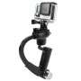 HR255 Special Stabilizer Bow Type Balancer Selfie Stick Monopod Mini Tripod for GoPro HERO11 Black/HERO9 Black / HERO8 Black / HERO7 /6 /5 /5 Session /4 Session /4 /3+ /3 /2 /1, Insta360 ONE R, DJI Osmo Action and Other Action Camera(Black)