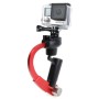 HR255 Special Stabilizer Bow Type Balancer Selfie Stick Monopod Mini Tripod för GoPro Hero11 Black /Hero10 Black /9 Black /Hero8 Black /Hero7 /6/5/5 Session /4 Session /4/3+ /3/2/1, Insta360 One R, DJI Osmo Action och Other Action Camera (Red)
