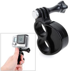 TMC HR273 Gen2 Fingers Grip with Thumb Screw for GoPro Hero11 Black / HERO10 Black / HERO9 Black /HERO8 / HERO7 /6 /5 /5 Session /4 Session /4 /3+ /3 /2 /1, Insta360 ONE R, DJI Osmo Action and Other Action Cameras(Black)