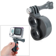 TMC HR273 Gen2 Fingers Grip with Thumb Screw for GoPro Hero11 Black / HERO10 Black / HERO9 Black /HERO8 / HERO7 /6 /5 /5 Session /4 Session /4 /3+ /3 /2 /1, Insta360 ONE R, DJI Osmo Action and Other Action Cameras(Grey)
