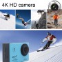 HAMTOD HF60 UHD 4K WiFi 16,0MP Sport -kamera, jossa on vedenpitävä kotelo, GeneralPlus 4247, 2,0 tuuman LCD -näyttö, 120 asteen laajakulmalinssi, yksinkertaisilla lisävarusteilla (sininen)