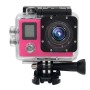 Hamtod H6A HD 1080p WiFi Sport -kamera, jossa on kaukosäädintä ja vedenpitävää koteloa, GeneralPlus 4247, 2,0 tuuman nestekidenäyttö, 140 asteen laajakulma -linssi (vaaleanpunainen)