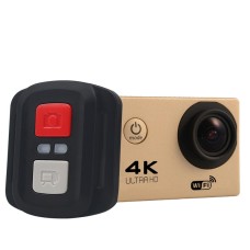 HAMTOD H9A Pro HD 4K WiFi Sport Camera with Remote Control & Waterproof Case, Generalplus 4247, 2.0 inch LCD Screen, 170 Degree A Wide Angle Lens(Gold)