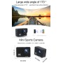 Hamtod H2A HD 4K Wifi Sport Camera con estuche impermeable, GeneralPlus 5168, pantalla LCD táctil de 2.0 pulgadas, lente gran angular de 170 grados (negro)