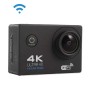 Hamtod H9a HD 4K WiFi מצלמת ספורט עם מארז אטום למים, GeneralPlus 4247, מסך LCD בגודל 2.0 אינץ ', עדשת זווית רחבה של 120 מעלות (שחור)