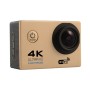Hamtod H9a HD 4K Wi -Fi Sport Camera з водонепроникним корпусом, GeneralPlus 4247, 2,0 -дюймовий РК -екран, 120 градусів ширококутна лінза (золото)