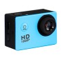 Caméra sport Hamtod HF40 avec étui étanche de 30 m, écran LCD GeneralPlus 6624, 2,0 pouces (bleu)