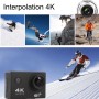 Schermata F60 da 2,0 pollici di 170 gradi largo angolo wifi sport fotocamera con custodia per l'alloggiamento impermeabile, supporto a micro SD da 64 GB (nero)