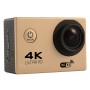 F60 2,0 hüvelykes képernyő 170 fokos széles látószögű WiFi Sport Action Camera Kamera kamera vízálló lakás tokjával, támogatás 64 GB -os mikro SD kártya (arany)
