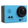 F60 2,0 pouces écran 170 degrés grand angle WiFi Sport Action Caméra caméscope avec boîtier de boîtier étanche, support de la carte Micro SD 64 Go (bleu)