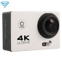 F60 2,0 tum skärm 170 grader vidvinkel WiFi Sport action Camera videokamera med vattentätt bostadshölje, stöd 64 GB Micro SD -kort (vit)