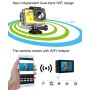 SOOCOO C30R 2,0-Zoll-Bildschirm 170 Grad Weitwinkel WiFi Sport Action Camera Camcorder mit wasserdichtem Gehäuse und Fernbedienung, Unterstützung von 64 GB Micro SD-Karten- und Bewegungserkennungs- und Tauchmodus und Sprachausgabe- und Anti-Shake & HDMI-A