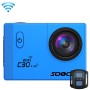SOOCOO C30R 2,0 tum skärm 170 grader vid vinkel WiFi Sport Action Camera Kamera med vattentät bostadshölje & fjärrkontroll, Support 64 GB Micro SD Card & Motion Detection & Diving Mode & Voice Prompt & Anti-Shake & HDMI Output (Blue)