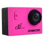 SOOCOO C30R 2,0-дюймовый экран 170 градусов Wi-Fi Sport Action Camera Commord с водонепроницаемым корпусом корпуса и удаленным контроллером, поддержкой 64 ГБ Micro SD-карты и режима Diving Mode & Diving Royd & Voice & Anti-Shake & HDMI (Mogenta)