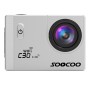 SOOCOO C30R 2,0-Zoll-Bildschirm 170 Grad Weitwinkel WiFi Sport Action Camera Camcorder mit wasserdichtem Gehäuse und Fernbedienung, Unterstützung von 64 GB Micro SD-Karten- und Bewegungserkennung und Tauchmodus und Voice-Eingabeaufforderung & Anti-Shake &