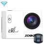 SOOCOO C30R 2,0 tum skärm 170 grader vid vinkel WiFi Sport Action Camera Kamera med vattentät bostadshölje & fjärrkontroll, Support 64 GB Micro SD Card & Motion Detection & Diving Mode & Voice Prompt & Anti-Shake & HDMI Output (White)