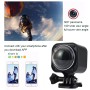 CUBE360H 0.83 inch HD Screen 220 Degrees & 360 Degrees Panorama Sport Action Camera Camcorder with Wearable Wrist 2.4G Wireless Remote Controller, Support 32GB Micro SD Card, Water Resistant Depth: 10M