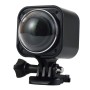 CUBE360H 0,83 Zoll HD -Bildschirm 220 Grad & 360 Grad Panorama Sport Action Camera Camcorder mit tragbarem Handgelenk 2,4 g drahtloser Fernbedienung, Stützen Sie 32 GB Mikro -SD -Karte, wasserfeste Tiefe: 10m