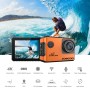 Soocoo S100 Pro 4K WiFi -toimintakamera, jossa on vedenpitävä kotelo, 2,0 tuuman näyttö, 170 astetta laajakulma (oranssi)