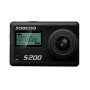 Soocoo S200ハンドフォンアプリUltra HD 4K WiFiアクションカメラ、2.45インチ + 0.96インチデュアルタッチスクリーン、170度広角、サポートTFカード（最大64GB）＆GPS＆MIC＆VOICEコントロール＆リモコン（ブラック）