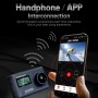 Application SOOCOO S200 HandPhone App Ultra HD 4K WiFi Action Camera, 2,45 pouces + 0,96 pouce écran tactile, 170 degrés grand angle, carte TF de support (max 64 Go) et GPS et micro-micro et télécommande (noir) (noir)