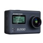SOOCOO S200 App App Ultra HD 4K Wi -Fi Action Camera, 2,45 дюйма + 0,96 дюйма подвійного сенсорного екрану, 170 градусів широко кут, підтримка TF -карти (макс 64 ГБ) та GPS & MIC & Voice Control & Remote Control (сірий)