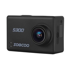 Soocoo S300 HI3559V100 + SONY IMX377 Ultra HD 4K EIS WiFi Action Camera, 2,35 инчов TFT екран, 170 градуса широк ъгъл, поддържаща TF карта (MAX 128GB) & GPS & MIC & LOUNDSPEAK & Bluetooth дистанционно управление (черно)