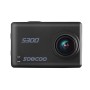 Soocoo S300 HI3559V100 + SONY IMX377 Ultra HD 4K EIS WiFi Action Camera, 2,35 инчов TFT екран, 170 градуса широк ъгъл, поддържаща TF карта (MAX 128GB) & GPS & MIC & LOUNDSPEAK & Bluetooth дистанционно управление (черно)