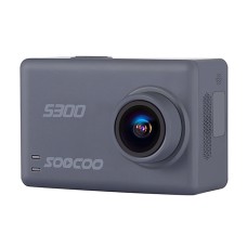 Soocoo S300 HI3559V100 + SONY IMX377 ULTRA HD 4K EIS WIFIアクションカメラ、2.35インチTFTスクリーン、170度広角、サポートTFカード（MAX 128GB）＆GPS＆MIC＆MIC＆LOWETOTHリモートコントロール（グレー）