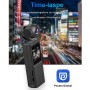 P6A 1080P Pocket Gimbal Camera Mini PTZ Vlog Camera (svart)