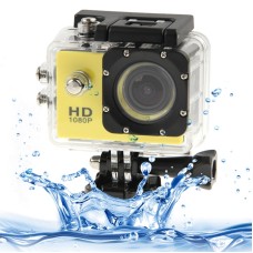 SJ4000全高清1080P 1.5英寸LCD运动摄录机，带防水盒，12.0 Mega CMOS传感器，30m防水（黄色）