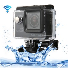 SJCAM SJ4000 WiFi Full HD 1080p 12MP Diving Bicycle Action Camera 30m Imperproof Car DVR Sports DV avec étui étanche (noir)