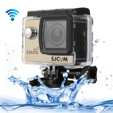 SJCAM SJ4000 WiFi Full HD 1080P 12MP Diving Bicycle Action Camera 30m Waterproof Car DVR Sports DV with Waterproof Case(Gold)