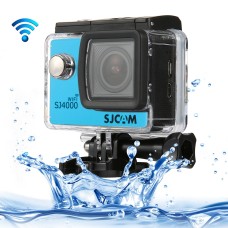 SJCAM SJ4000 WiFi Full HD 1080P 12MP Diving Bicycle Action Camera 30M водоустойчив автомобил DVR Sports DV с водоустойчив калъф (син)