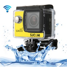 SJCAM SJ4000 WIFIフルHD 1080P 12MPダイビング自転車アクションカメラ30M防水車DVRスポーツDV防水ケース（黄色）