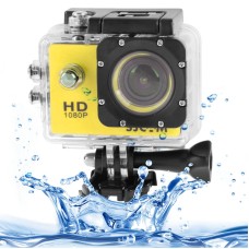 SJCAM SJ4000 FULL HD 1080P 1,5 tum LCD -sportkamera med vattentätt fodral, 12,0 mega CMOS -sensor, 30 m vattentät (gul)