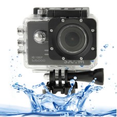 SJCAM SJ5000 NovaTek Full HD 1080p 2,0 tuuman LCD -näytön urheilukamerakamera, jossa on vedenpitävä kotelo, 14,0 mega CMOS -anturi, 30 metrin vedenpitävä (musta)