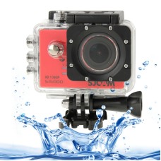 SJCAM SJ5000 NOVATEK FU​​LL HD 1080P 2.0インチLCDスクリーンスポーツカムコーダーカメラ、防水ケース、14.0メガCMOSセンサー、30M防水（赤）